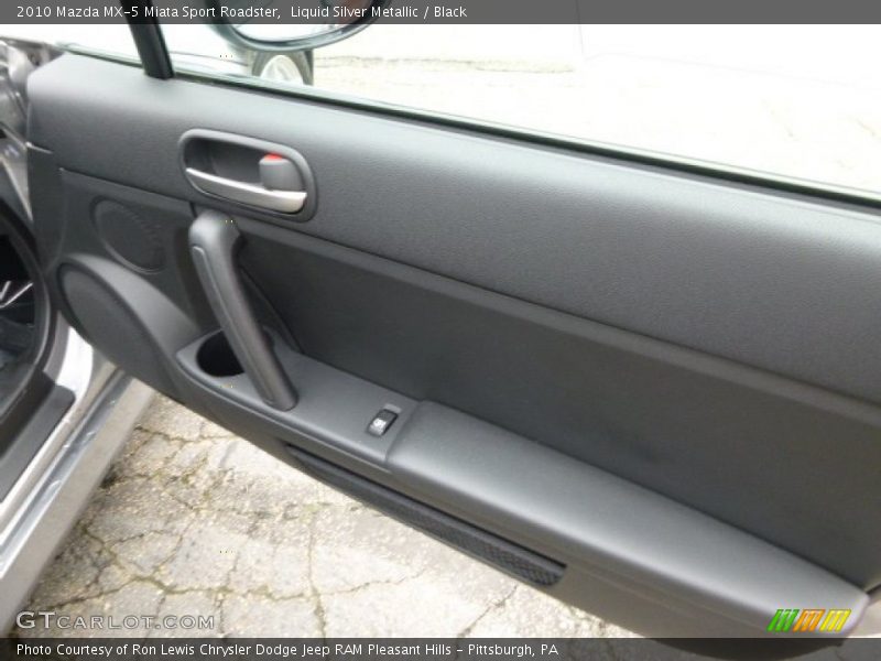 Liquid Silver Metallic / Black 2010 Mazda MX-5 Miata Sport Roadster