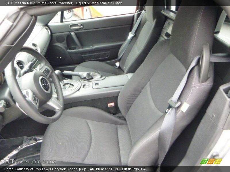 Liquid Silver Metallic / Black 2010 Mazda MX-5 Miata Sport Roadster