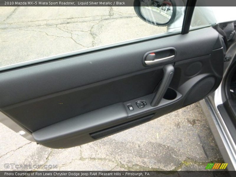 Liquid Silver Metallic / Black 2010 Mazda MX-5 Miata Sport Roadster