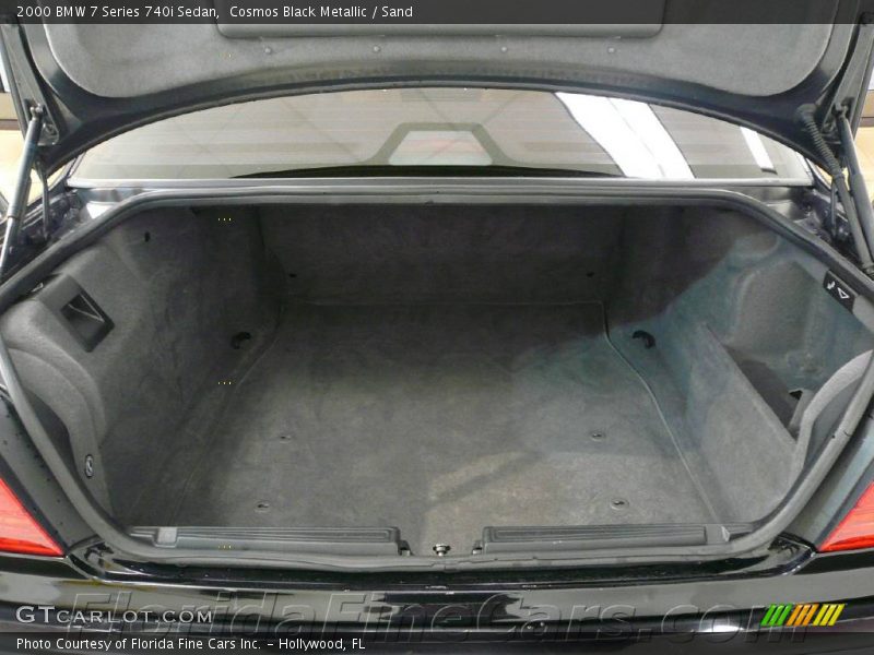 Cosmos Black Metallic / Sand 2000 BMW 7 Series 740i Sedan
