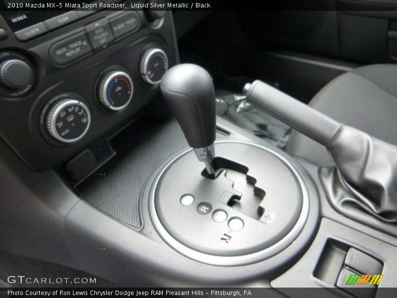 Liquid Silver Metallic / Black 2010 Mazda MX-5 Miata Sport Roadster