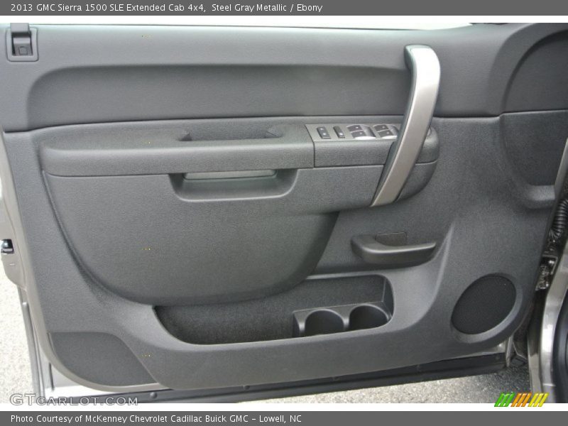 Steel Gray Metallic / Ebony 2013 GMC Sierra 1500 SLE Extended Cab 4x4