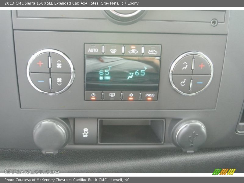 Steel Gray Metallic / Ebony 2013 GMC Sierra 1500 SLE Extended Cab 4x4