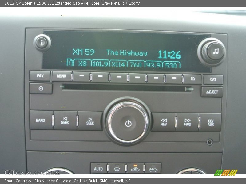 Steel Gray Metallic / Ebony 2013 GMC Sierra 1500 SLE Extended Cab 4x4