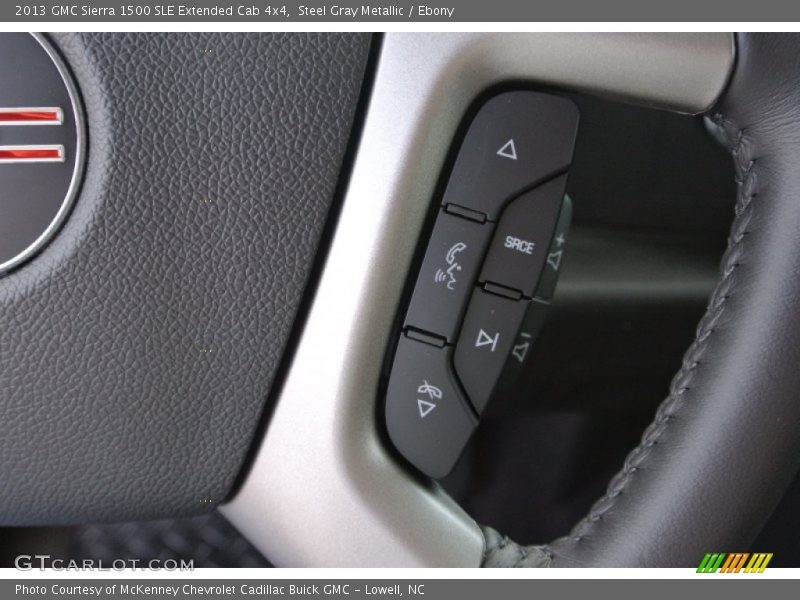 Steel Gray Metallic / Ebony 2013 GMC Sierra 1500 SLE Extended Cab 4x4