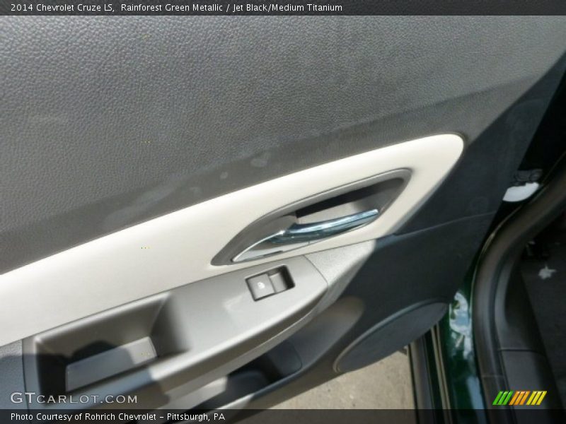 Rainforest Green Metallic / Jet Black/Medium Titanium 2014 Chevrolet Cruze LS