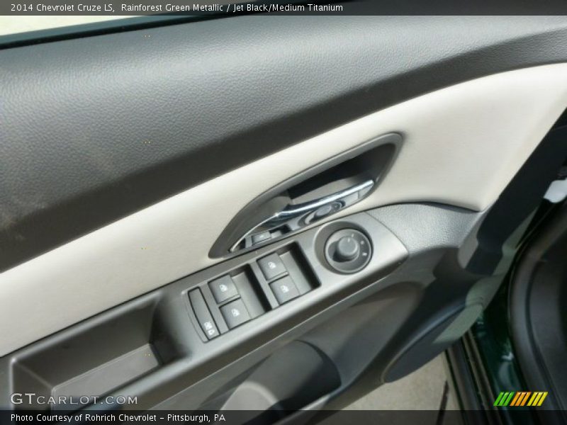 Rainforest Green Metallic / Jet Black/Medium Titanium 2014 Chevrolet Cruze LS