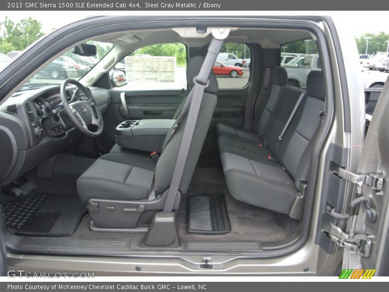 Steel Gray Metallic / Ebony 2013 GMC Sierra 1500 SLE Extended Cab 4x4