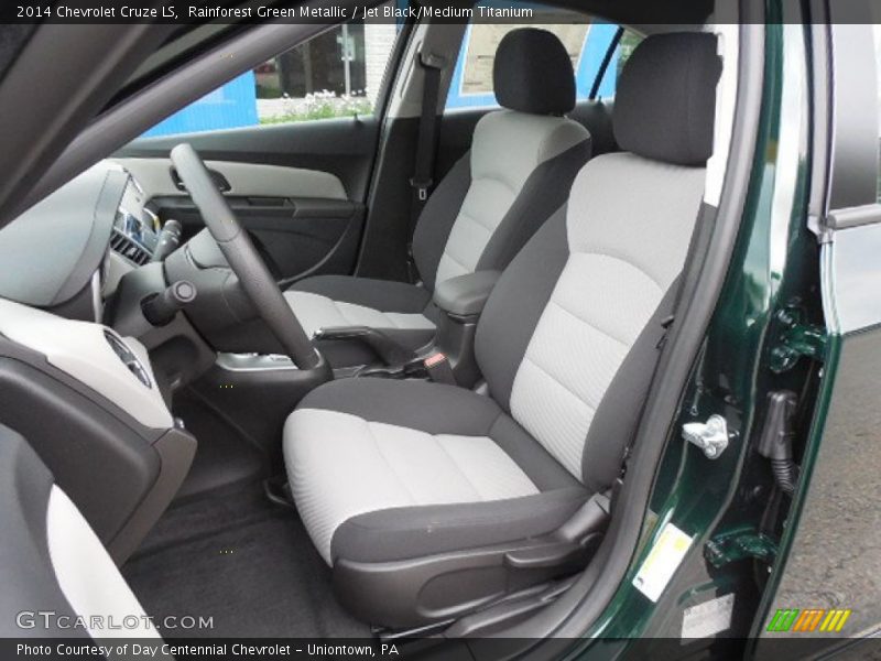 Rainforest Green Metallic / Jet Black/Medium Titanium 2014 Chevrolet Cruze LS