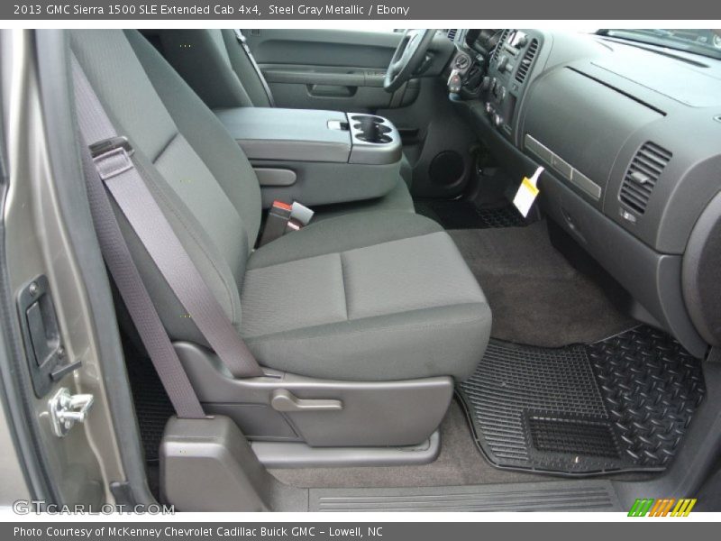 Steel Gray Metallic / Ebony 2013 GMC Sierra 1500 SLE Extended Cab 4x4