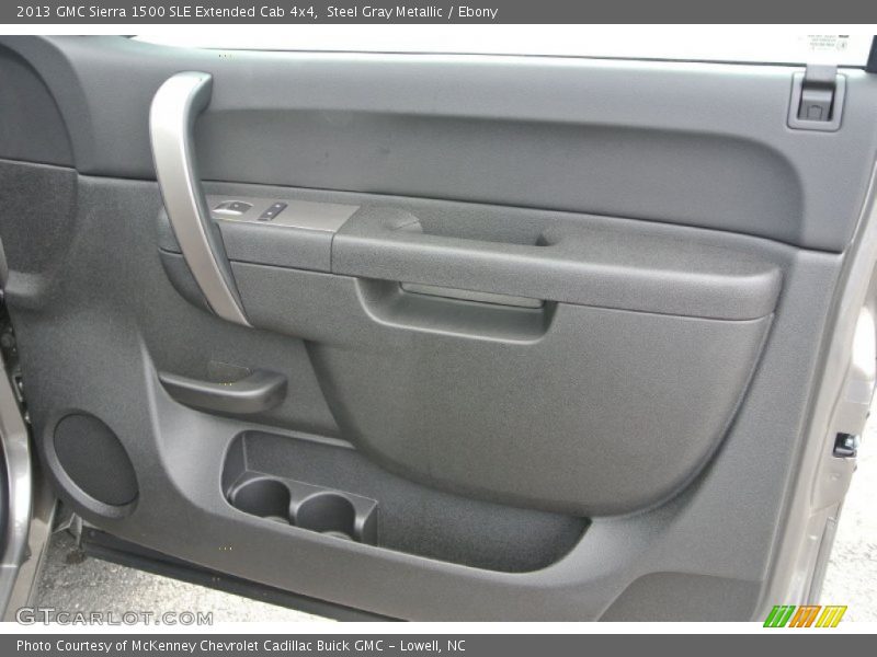 Steel Gray Metallic / Ebony 2013 GMC Sierra 1500 SLE Extended Cab 4x4