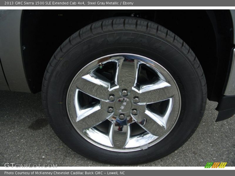 Steel Gray Metallic / Ebony 2013 GMC Sierra 1500 SLE Extended Cab 4x4