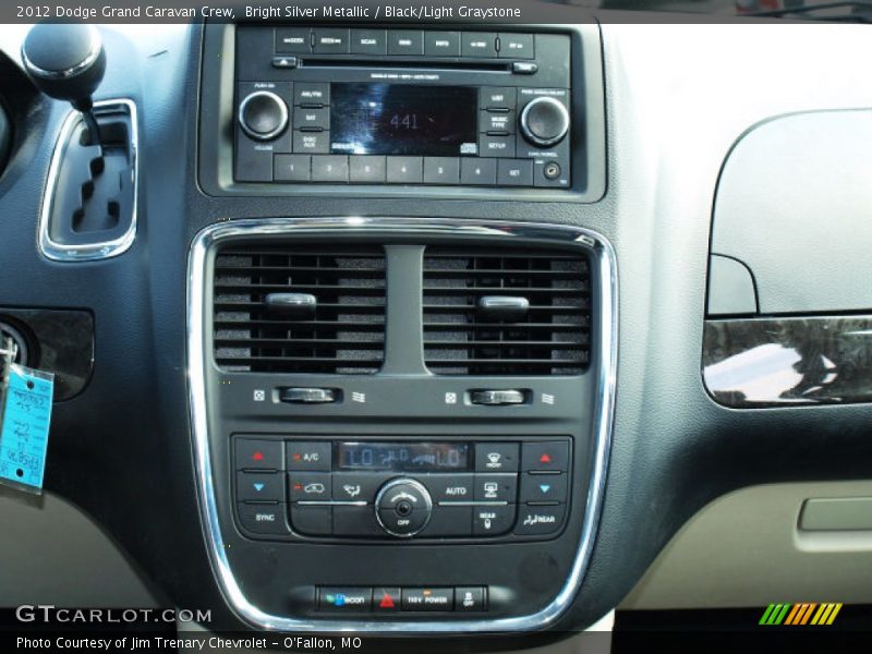 Bright Silver Metallic / Black/Light Graystone 2012 Dodge Grand Caravan Crew