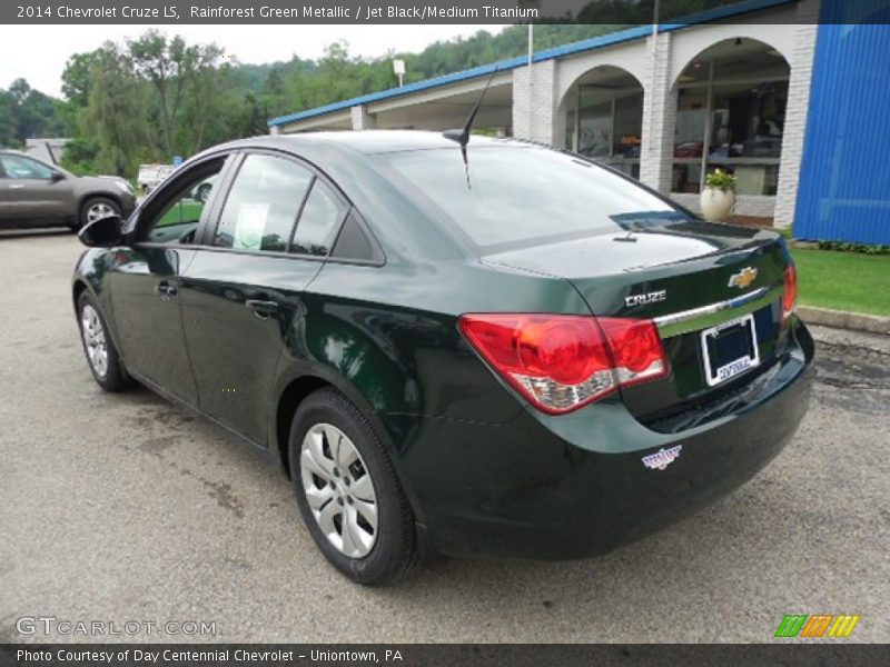 Rainforest Green Metallic / Jet Black/Medium Titanium 2014 Chevrolet Cruze LS