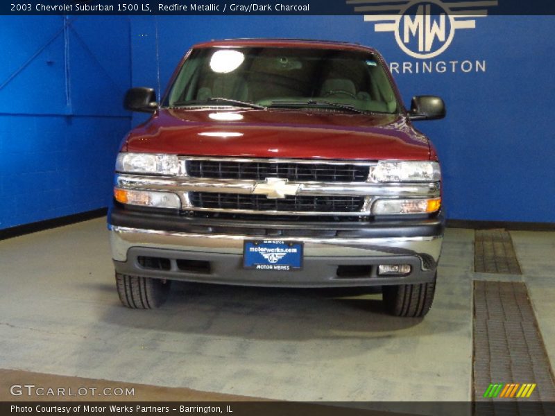 Redfire Metallic / Gray/Dark Charcoal 2003 Chevrolet Suburban 1500 LS