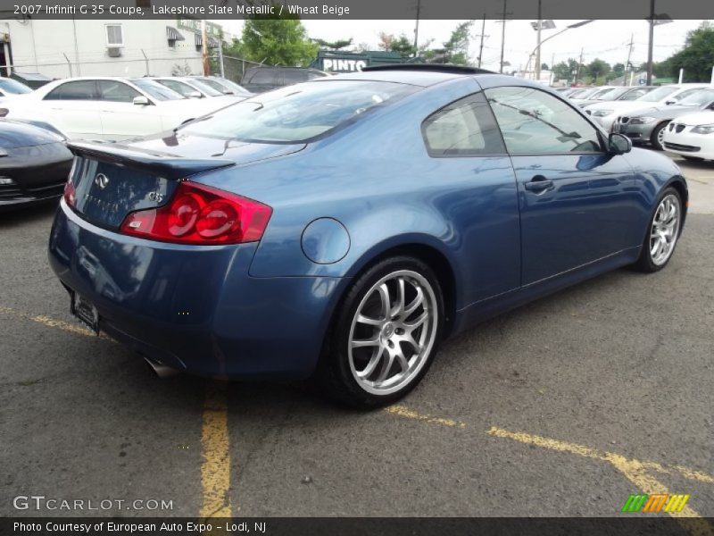 Lakeshore Slate Metallic / Wheat Beige 2007 Infiniti G 35 Coupe