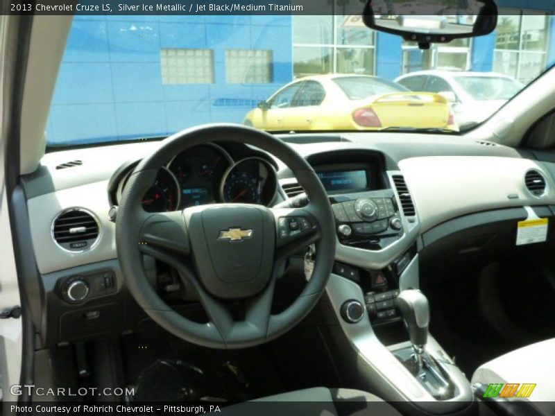 Silver Ice Metallic / Jet Black/Medium Titanium 2013 Chevrolet Cruze LS