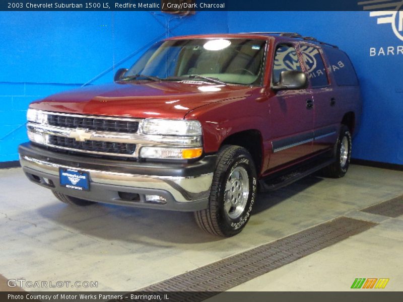 Redfire Metallic / Gray/Dark Charcoal 2003 Chevrolet Suburban 1500 LS