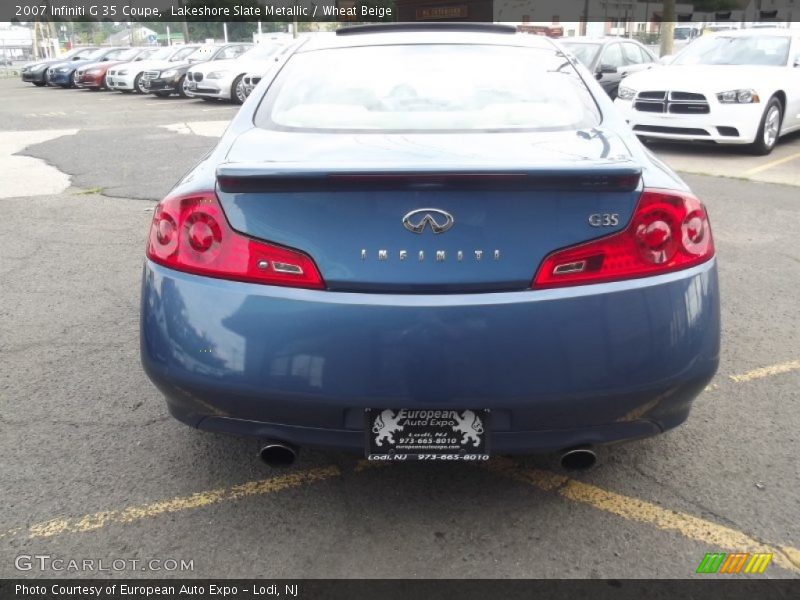 Lakeshore Slate Metallic / Wheat Beige 2007 Infiniti G 35 Coupe