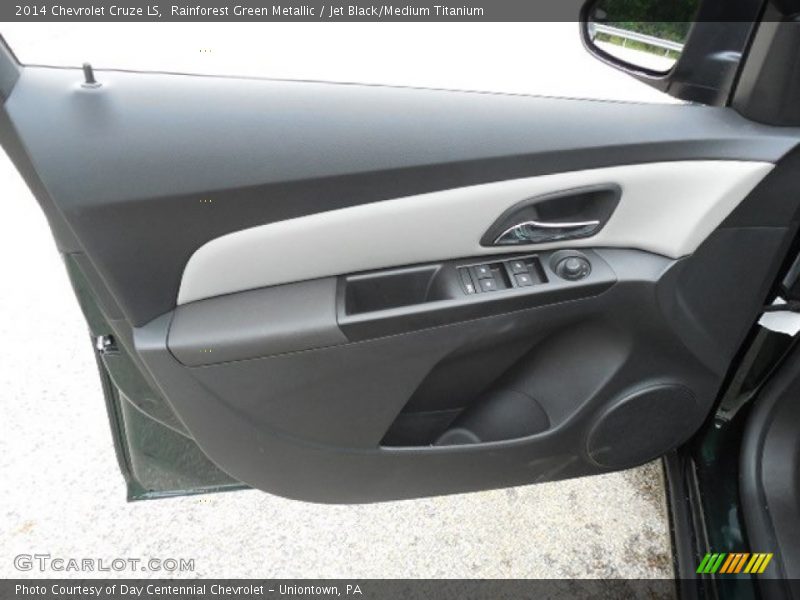 Rainforest Green Metallic / Jet Black/Medium Titanium 2014 Chevrolet Cruze LS