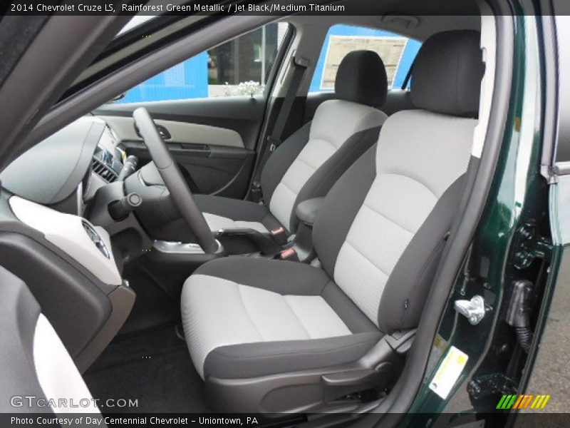 Rainforest Green Metallic / Jet Black/Medium Titanium 2014 Chevrolet Cruze LS