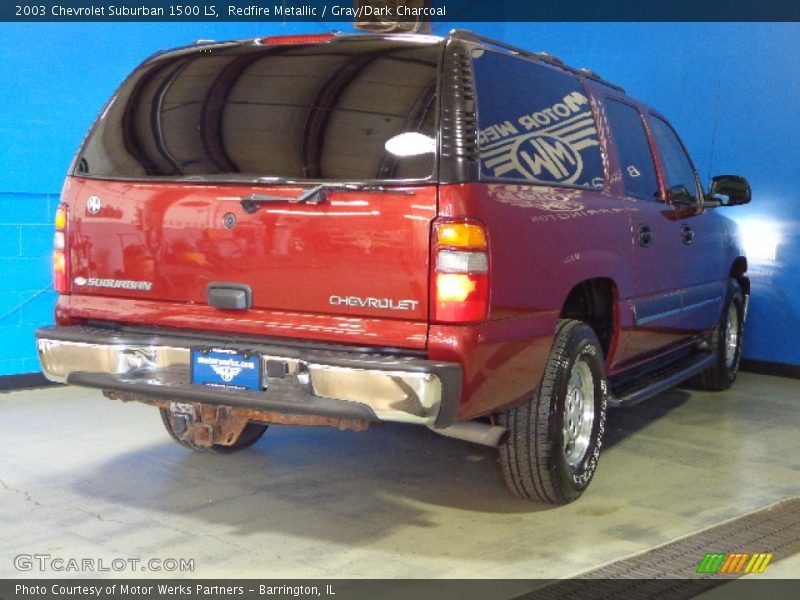 Redfire Metallic / Gray/Dark Charcoal 2003 Chevrolet Suburban 1500 LS