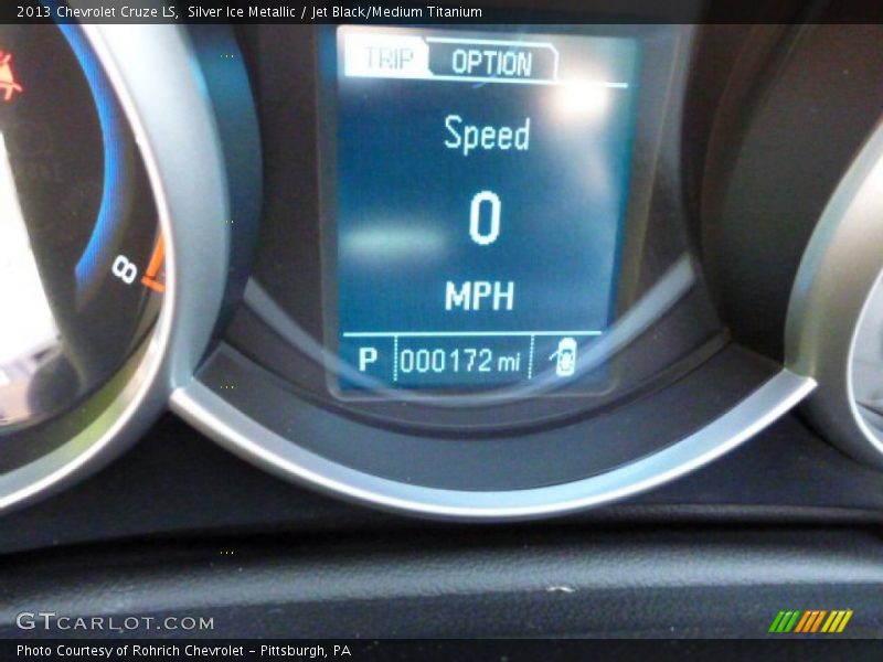 Silver Ice Metallic / Jet Black/Medium Titanium 2013 Chevrolet Cruze LS