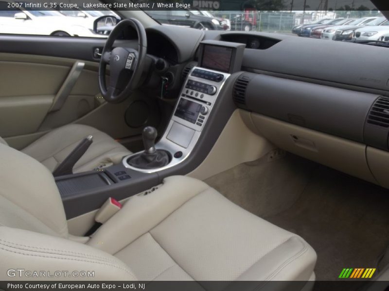 Lakeshore Slate Metallic / Wheat Beige 2007 Infiniti G 35 Coupe