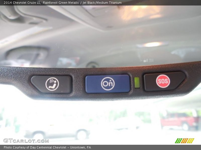 Rainforest Green Metallic / Jet Black/Medium Titanium 2014 Chevrolet Cruze LS