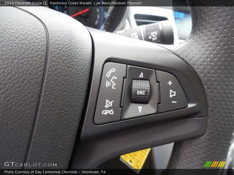 Rainforest Green Metallic / Jet Black/Medium Titanium 2014 Chevrolet Cruze LS
