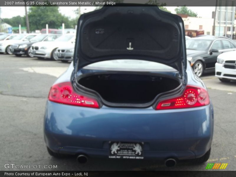 Lakeshore Slate Metallic / Wheat Beige 2007 Infiniti G 35 Coupe