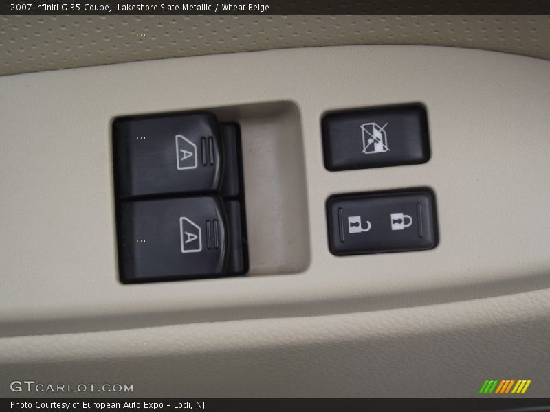 Lakeshore Slate Metallic / Wheat Beige 2007 Infiniti G 35 Coupe