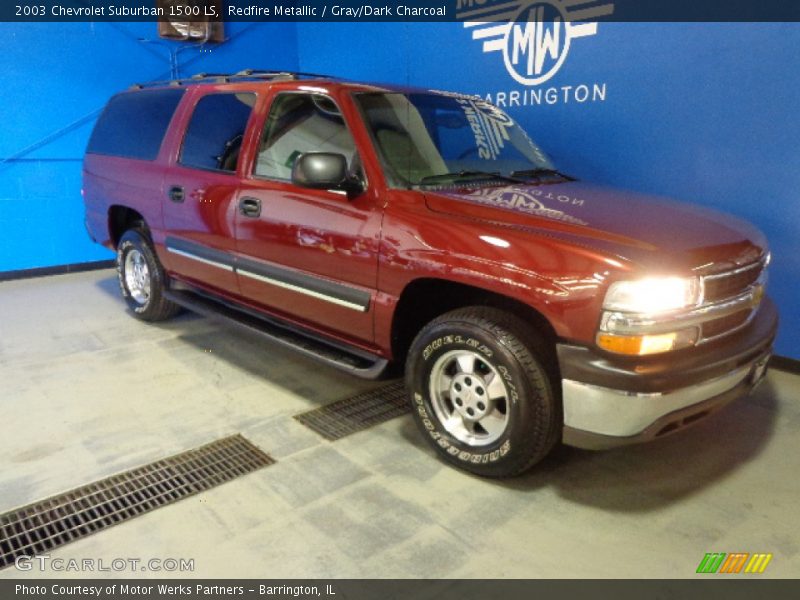 Redfire Metallic / Gray/Dark Charcoal 2003 Chevrolet Suburban 1500 LS