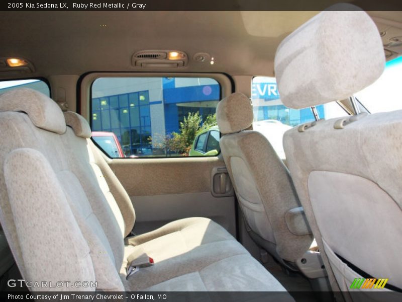 Ruby Red Metallic / Gray 2005 Kia Sedona LX