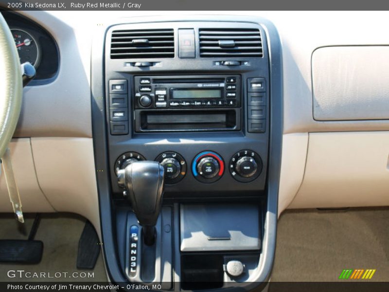 Ruby Red Metallic / Gray 2005 Kia Sedona LX