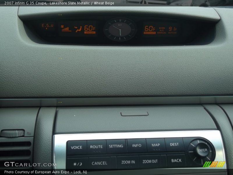 Lakeshore Slate Metallic / Wheat Beige 2007 Infiniti G 35 Coupe