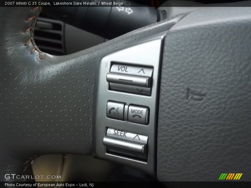 Lakeshore Slate Metallic / Wheat Beige 2007 Infiniti G 35 Coupe