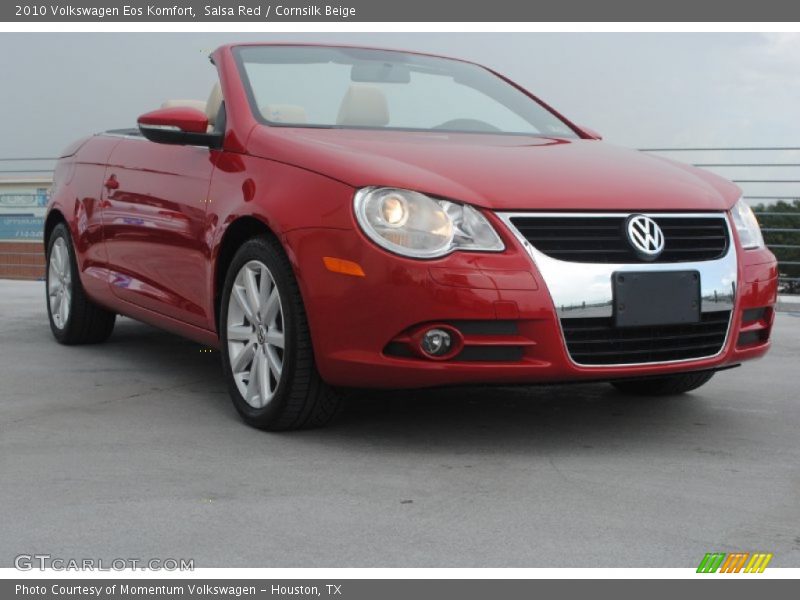 Salsa Red / Cornsilk Beige 2010 Volkswagen Eos Komfort