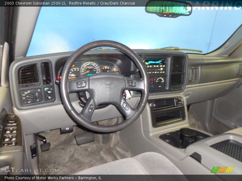 Redfire Metallic / Gray/Dark Charcoal 2003 Chevrolet Suburban 1500 LS