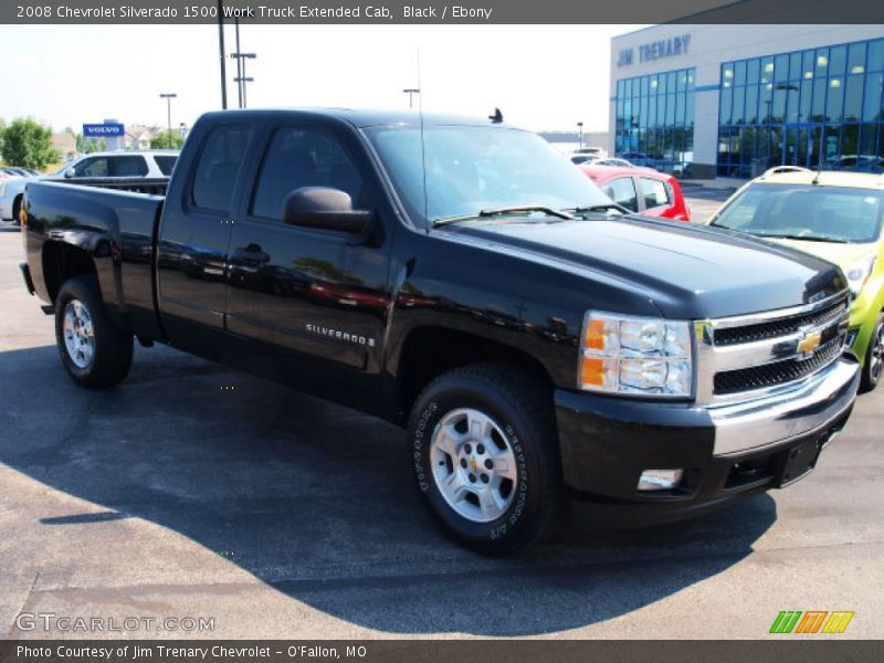 Black / Ebony 2008 Chevrolet Silverado 1500 Work Truck Extended Cab