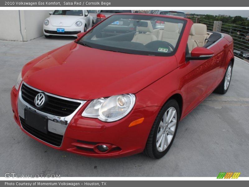 Salsa Red / Cornsilk Beige 2010 Volkswagen Eos Komfort