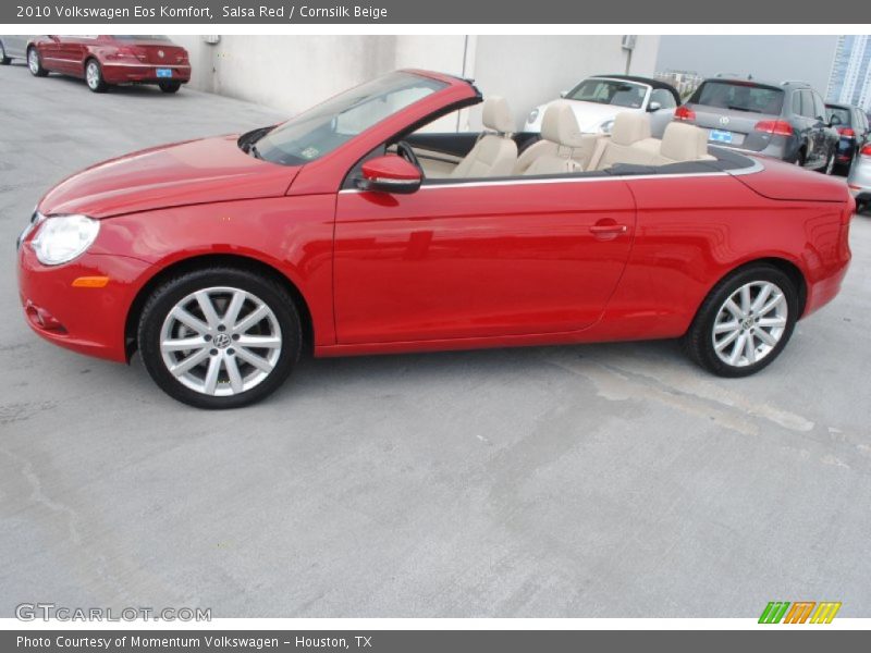 Salsa Red / Cornsilk Beige 2010 Volkswagen Eos Komfort