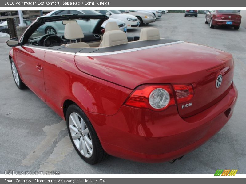 Salsa Red / Cornsilk Beige 2010 Volkswagen Eos Komfort