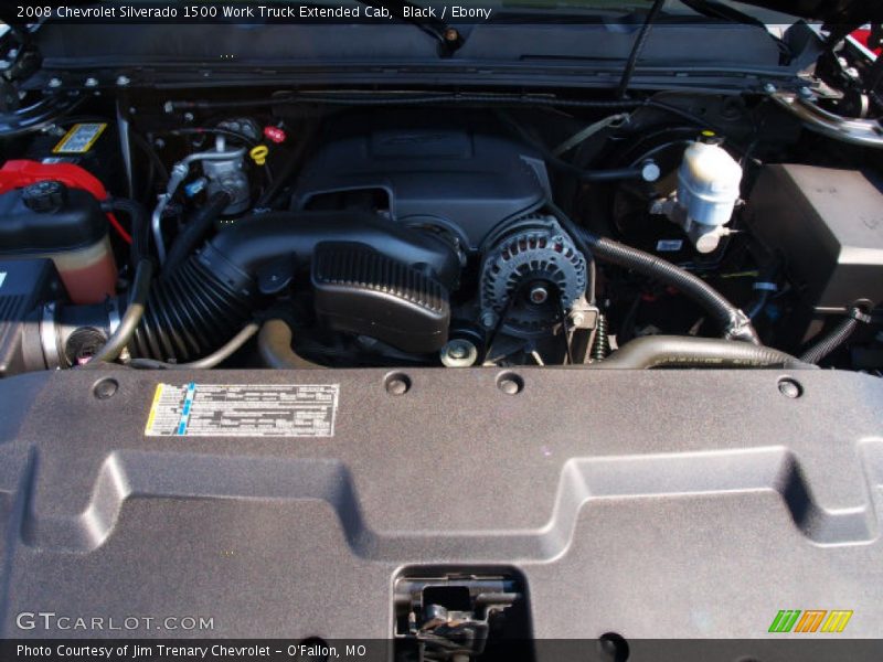 Black / Ebony 2008 Chevrolet Silverado 1500 Work Truck Extended Cab