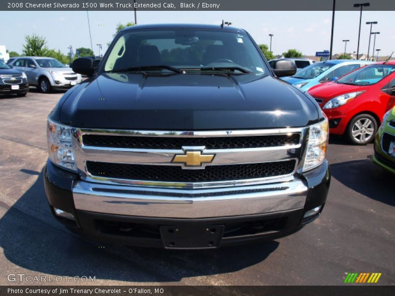 Black / Ebony 2008 Chevrolet Silverado 1500 Work Truck Extended Cab