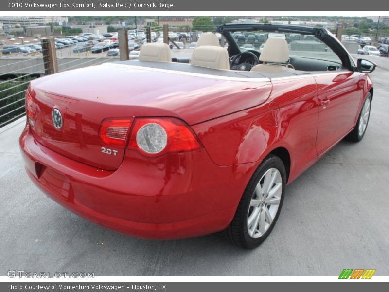 Salsa Red / Cornsilk Beige 2010 Volkswagen Eos Komfort