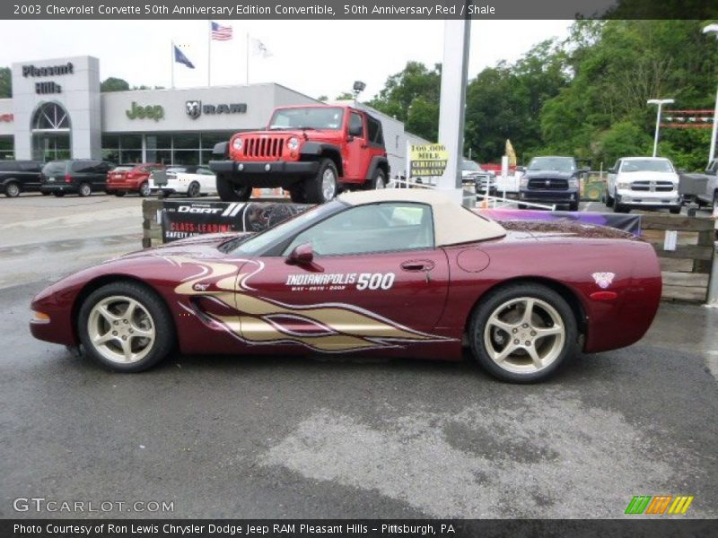 50th Anniversary Red / Shale 2003 Chevrolet Corvette 50th Anniversary Edition Convertible