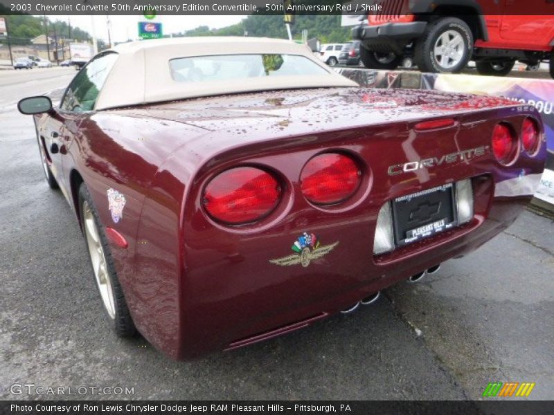 50th Anniversary Red / Shale 2003 Chevrolet Corvette 50th Anniversary Edition Convertible