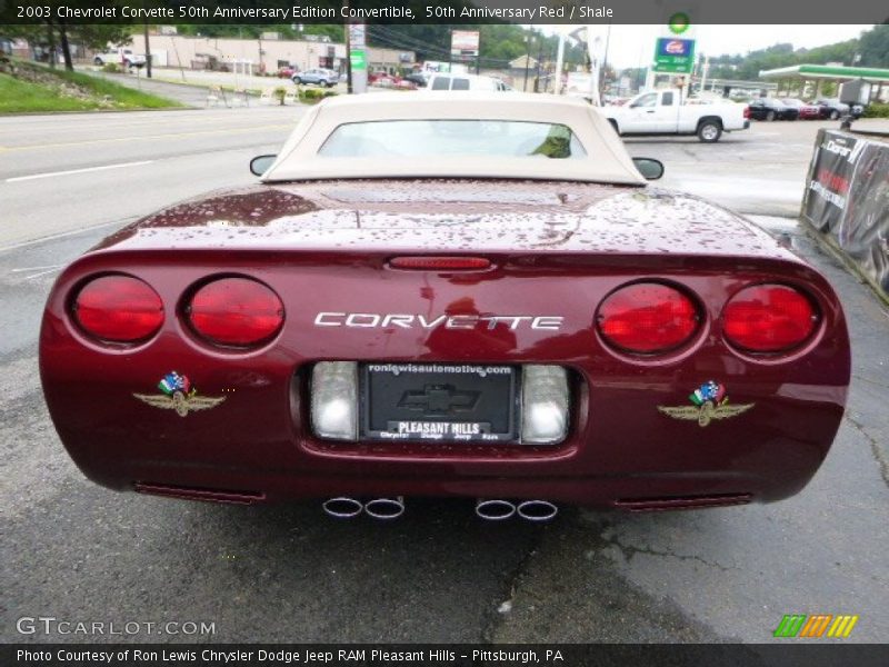 50th Anniversary Red / Shale 2003 Chevrolet Corvette 50th Anniversary Edition Convertible