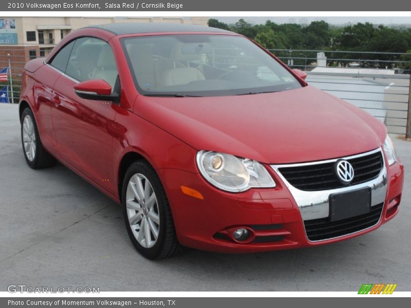 Salsa Red / Cornsilk Beige 2010 Volkswagen Eos Komfort